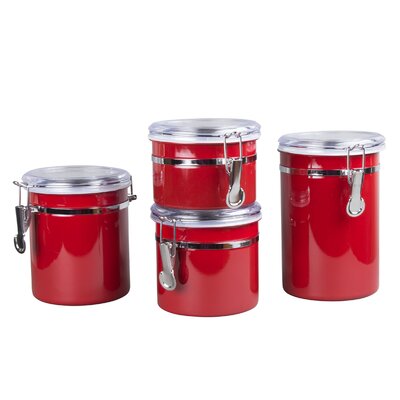 Red Kitchen Canisters & Jars You'll Love in 2019 | Wayfair