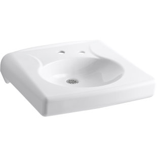 Commercial Mounted Soap Dispenser Wayfair Brenham Wall Mounted Or Concealed Carrier Arm Commercial Bathroom Sink With Single Faucet Hole No Overflow And Right Hand Soap Dispenser