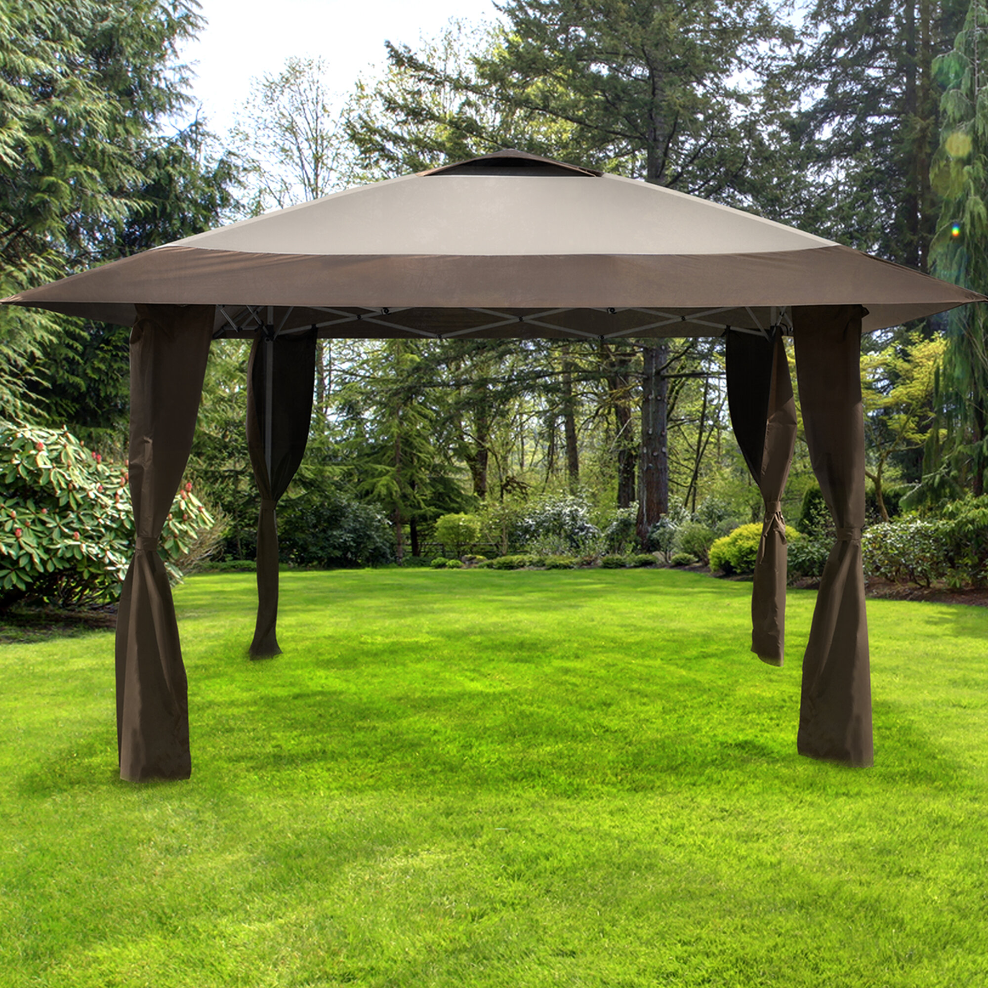 CaravanCanopy Haven 13 Ft W X 13 Ft D Steel Patio Gazebo Reviews