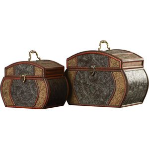 2 Piece Decorative Chest Set