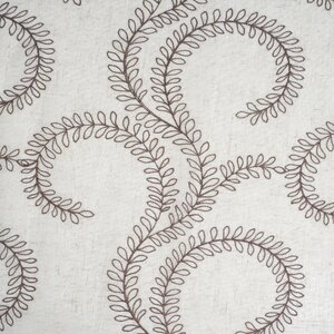 Eugene Damask Semi-Sheer Grommet Single Curtain Panel