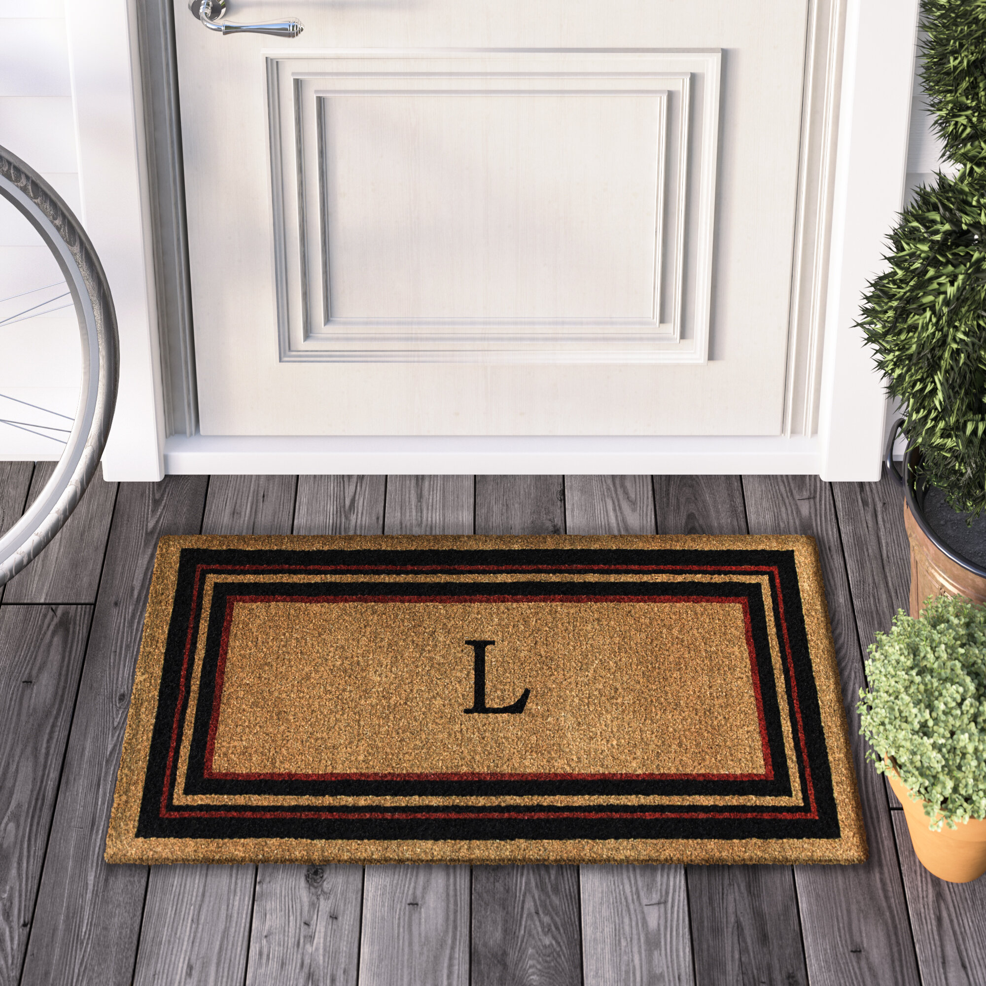 Stemple Monogram Outdoor Door Mat