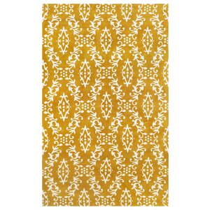 Microplush Yellow Area Rug