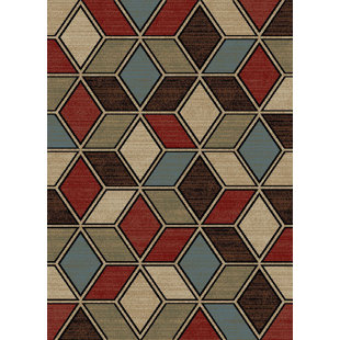 Rugs Of Dalton Wayfair New York Cube Brown Area Rug
