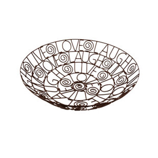 Decorative Wire Bowls Metal Wayfair Neuhaus Live Laugh Love Wire Decorative Bowl