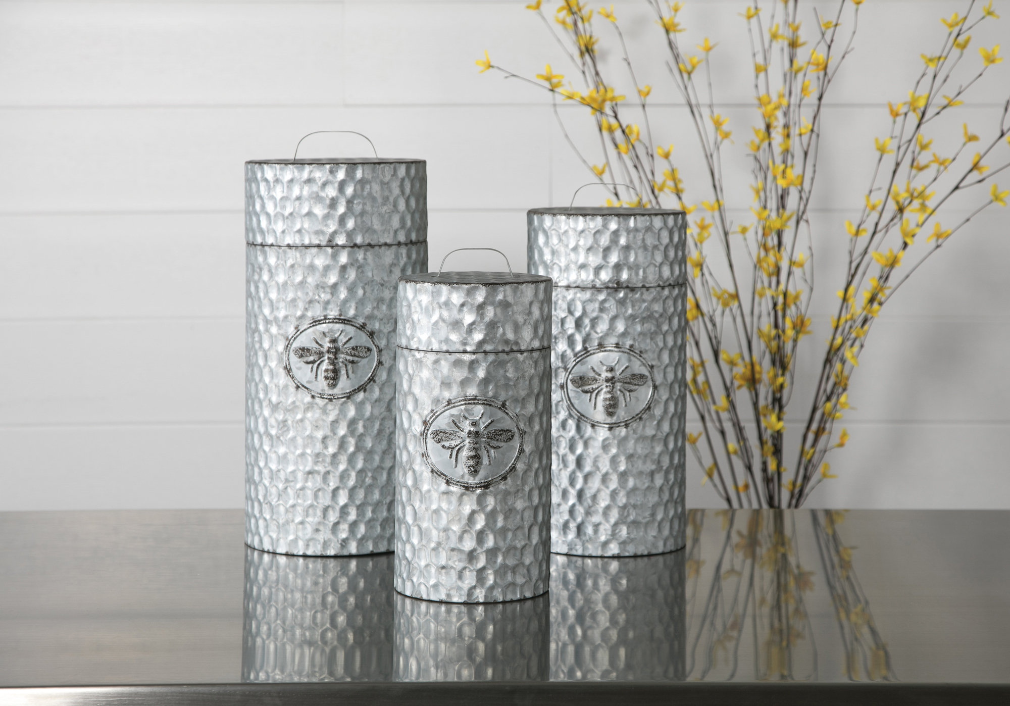 geometric tea coffee sugar