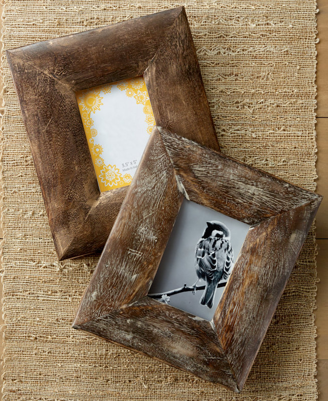 Kindwer Rustic Wood Picture Frame & Reviews Wayfair