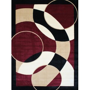 Modern Red Area Rug