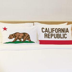 Better Together 2 Piece California Republic Pillow Case Set