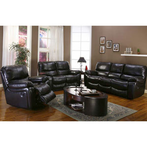 Gracehill Leather Configurable Living Room Set by Three Posts
