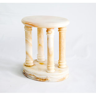 White Plant Stands Tables You Ll Love Wayfair Honey Onyx Pedestal Plant Stand