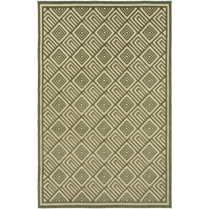 Red Barrel Studio Var Dark Green Khaki Indoor Outdoor Area Rug Var Dark Green Khaki Indoor Outdoor Area Rug