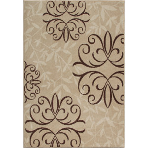 Dubuque Beige/Brown Indoor/Outdoor Area Rug
