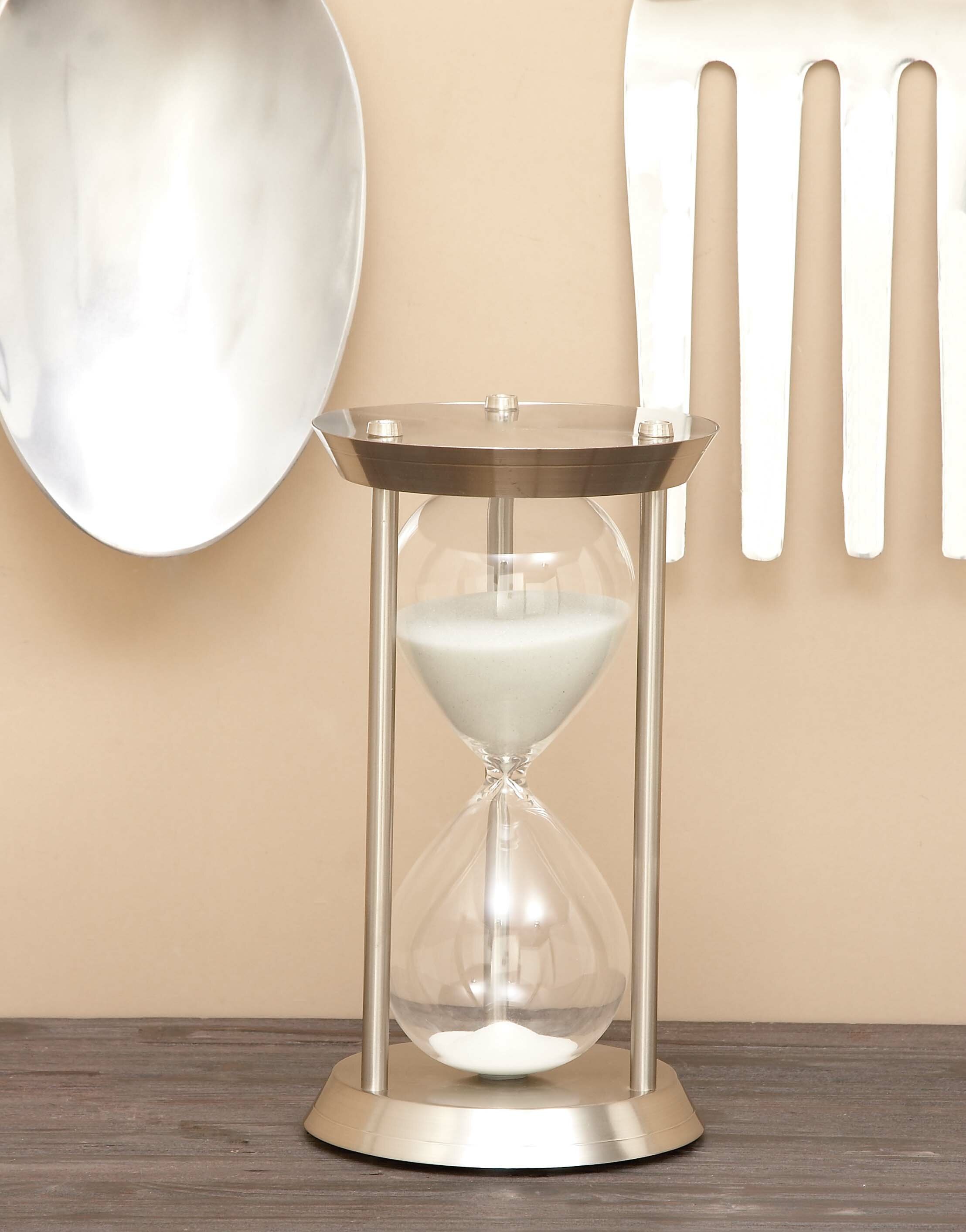 Cole And Grey Metal And Glass 60 Minute Hourglass And Reviews Wayfair