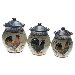 3 Piece Storage Jar Set