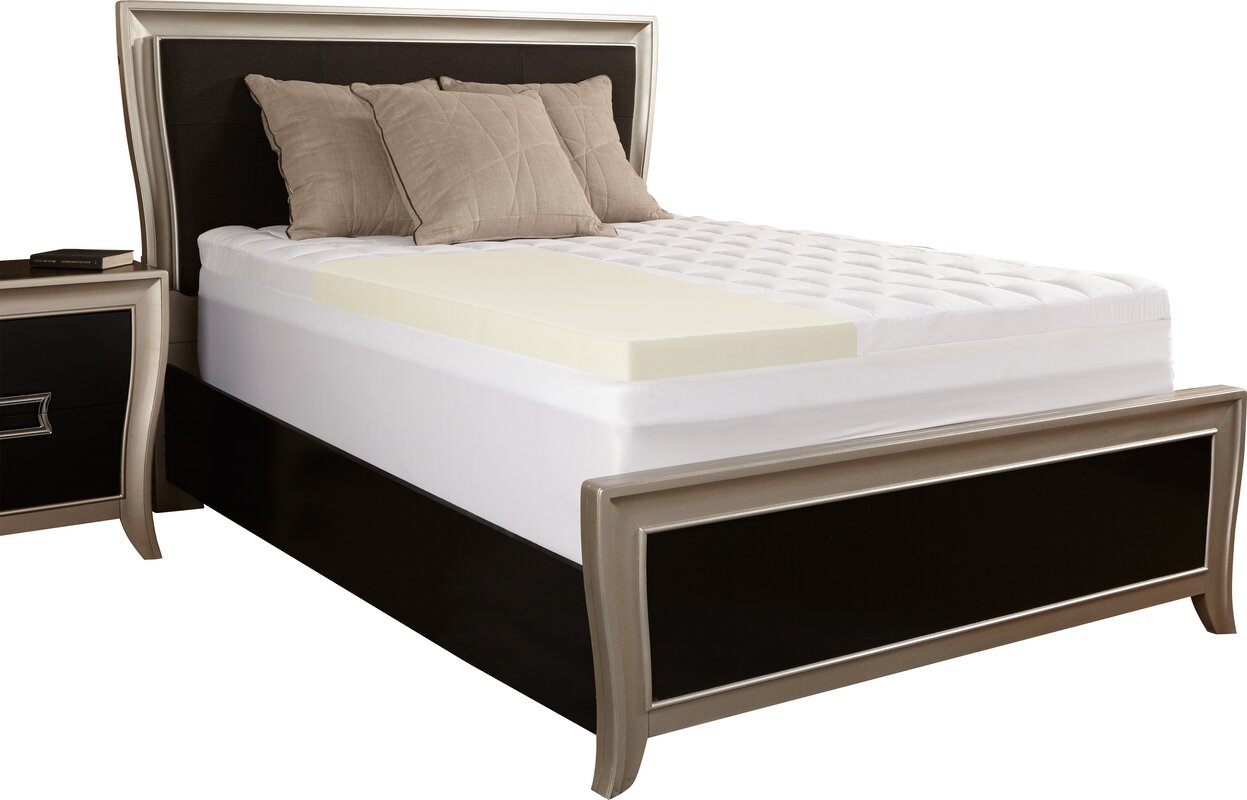 luxury solutions memory foam mattress topper