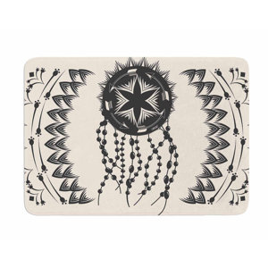 Bohemian Dream Catcher Boho by Famenxt Memory Foam Bath Mat