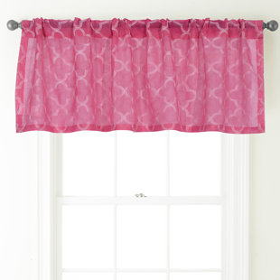 Geometric Pink Valances Kitchen Curtains You Ll Love Wayfair Geometric Pink Valances Kitchen Curtains