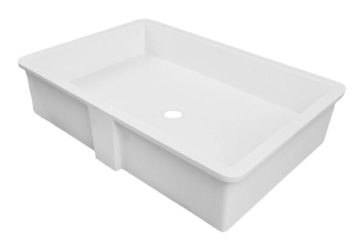decolav rectangular undermount bathroom sink