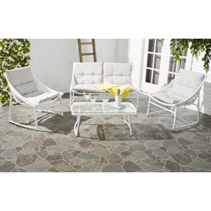 4 Piece Breanna Patio Group Set with Cushion