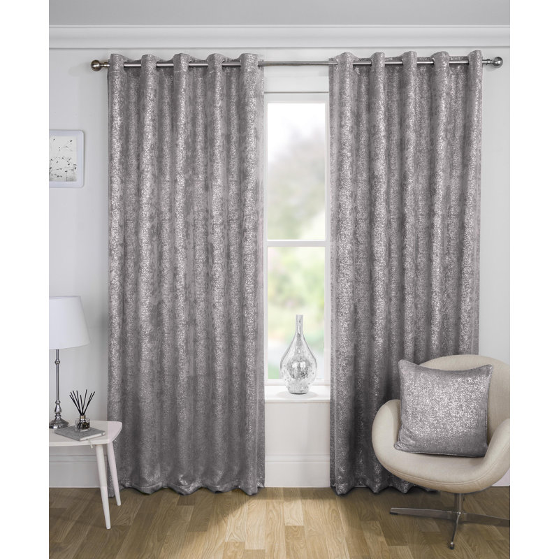 Rosdorf Park Desiree Eyelet Blackout Curtains Reviews Wayfair