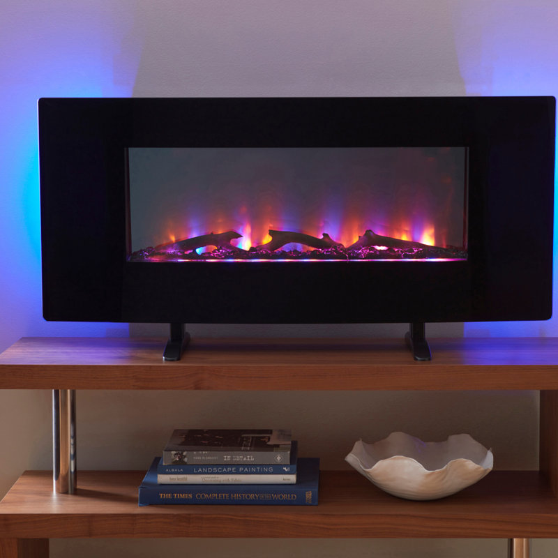 Firefly Led Wall Mounted Electric Fireplace Reviews Wayfair