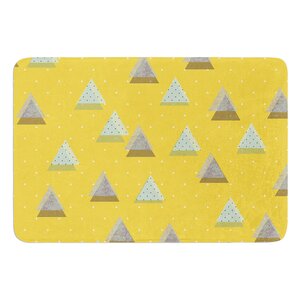 Triangles by Strawberringo Bath Mat