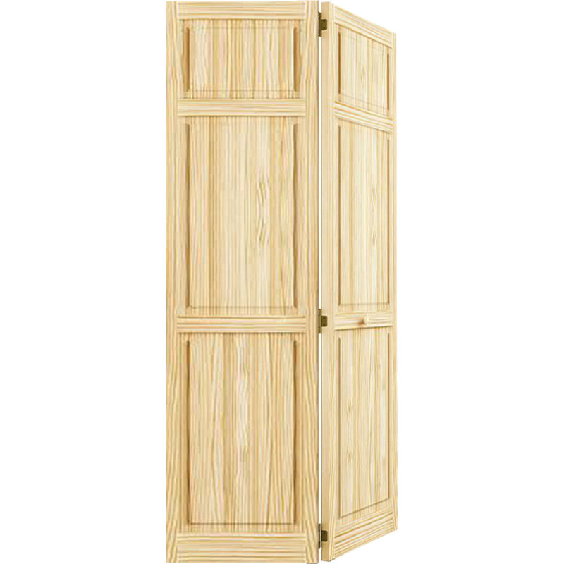 KIBY Paneled Wood Unfinished BiFold Door & Reviews Wayfair