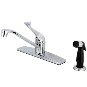 Columbia Single Handle Centerset Kitchen Faucet with Side Sprayer