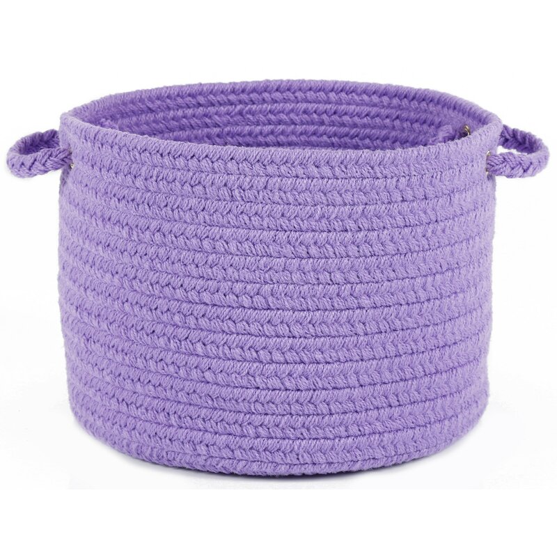 Wildon Home Debriana  Solid Basket  Size: 8" H x 10" W x 10" D, Color: Violet
