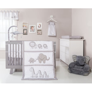 3 Piece Crib Bedding Set