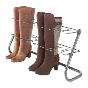 Gunmetal 4 Pair Boot Storage