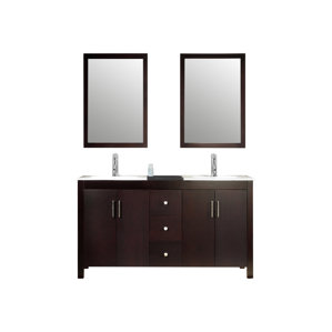 Palazzo 60-Inch Double Bathroom Vanity 60 inch double vanities you'll love | wayfair Palazzo 60-Inch Double Bathroom Vanity 60 inch double vanities you'll love | wayfair