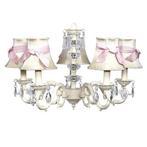 Turret 5-Light Shaded Chandelier