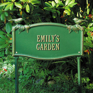 Garden Signs Plaques You Ll Love Wayfair Adee Garden Sign