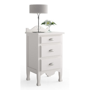 Nachttisch Laveno mit 3 Schubladen von dCor design