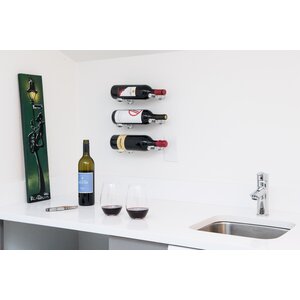 Vino Pin 1 Bottle Wall Mounted Wine Bottle Rack