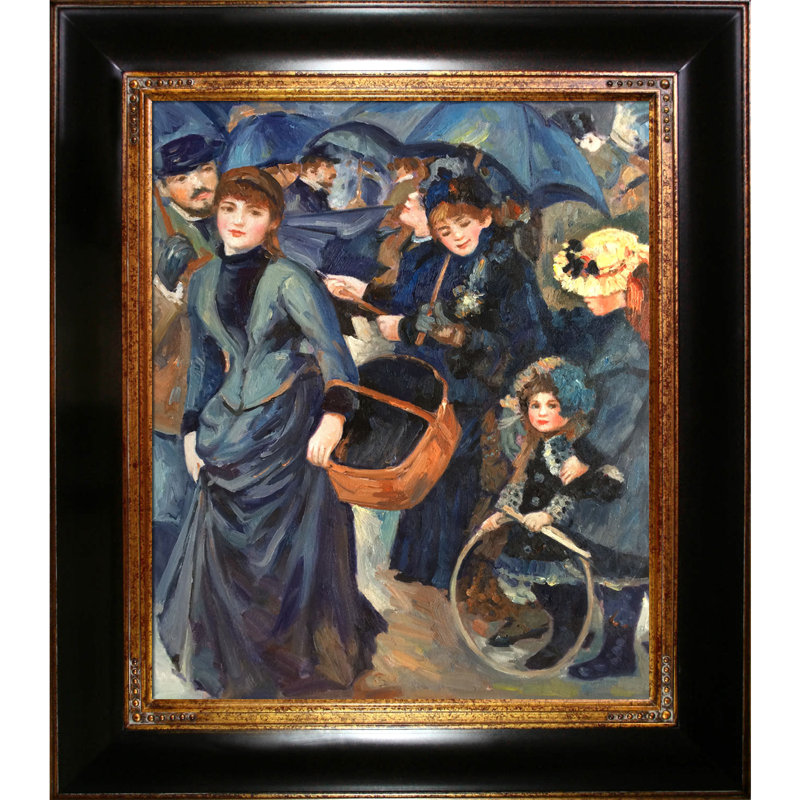 Tori Home The Umbrellas by PierreAuguste Renoir Framed Painting