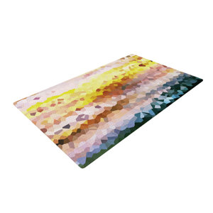 Iris Lehnhardt Turaluraluraluuu Pixel Yellow/Brown Area Rug
