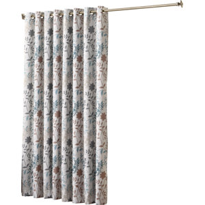 Auburn Extra Nature/Floral Room Darkening Thermal Single Curtain Panel