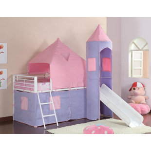 Kids Princess Castle Bed Wayfair Pippin Princess Castle Twin Low Loft Bed