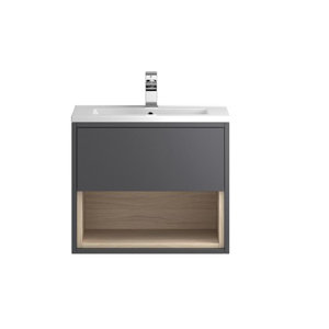 Ultra 54 cm Wandmontierter Waschbeckenunterschra..