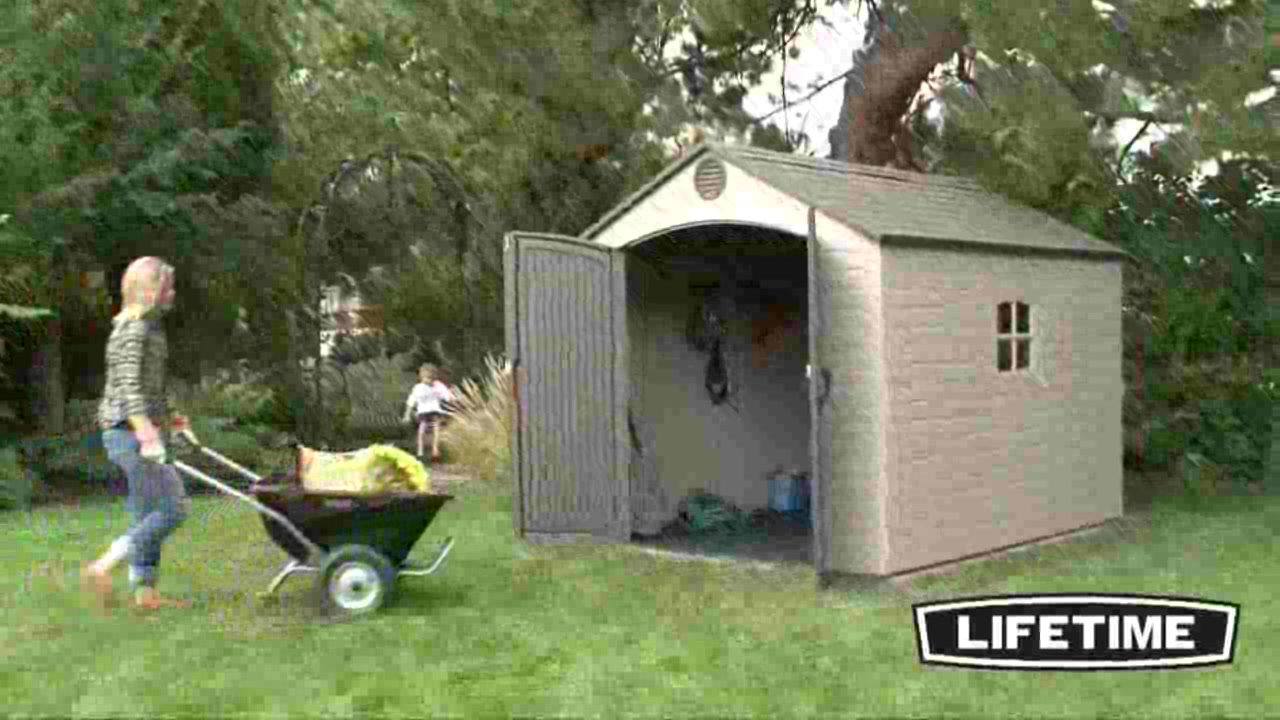 Lifetime 8 ft. W x 15 ft. D Plastic Storage Shed & Reviews Wayfair