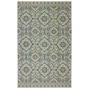 Montville Santa Ana Blue/Cream Area Rug