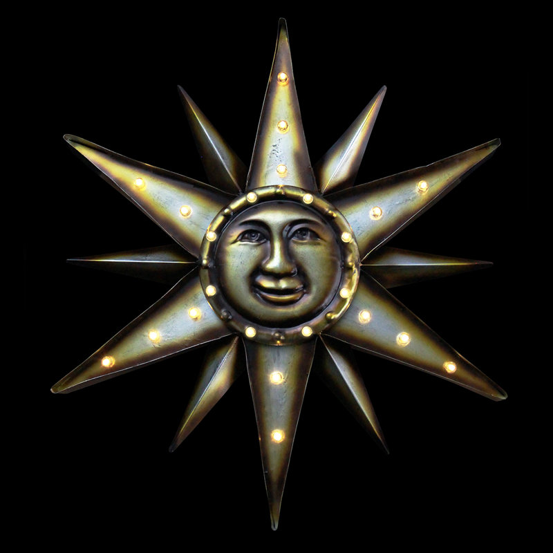 Exhart Solar Metal Marquee Sun Wall Décor & Reviews Wayfair