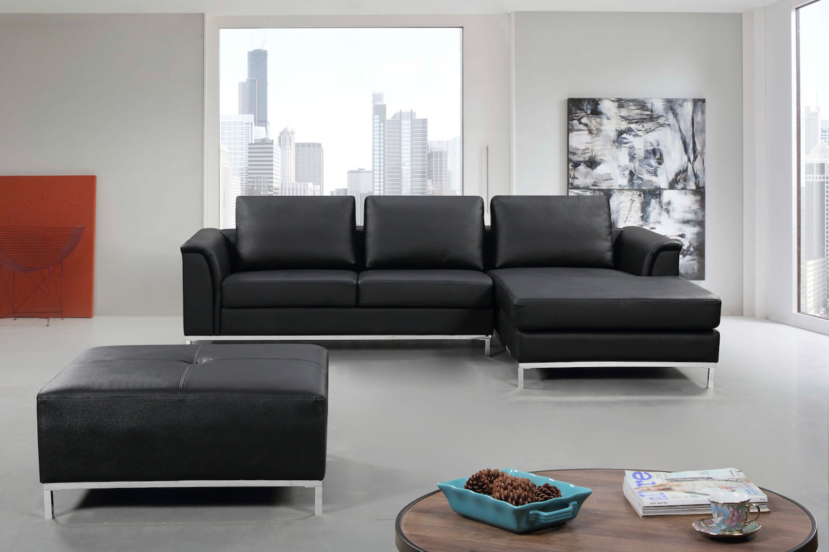 Velago 3 Piece Leather Living Room Set & Reviews Wayfair