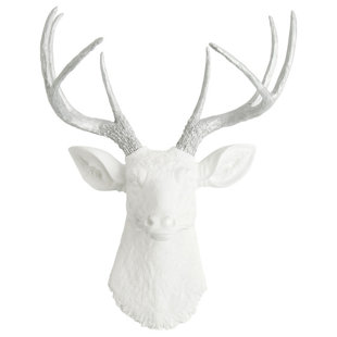 White Deer Head Wall Decor Wayfair Save