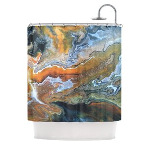 Geologic Veins Shower Curtain