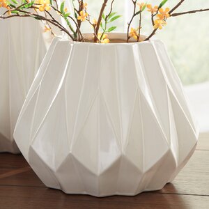 Cylinder White Table Vase