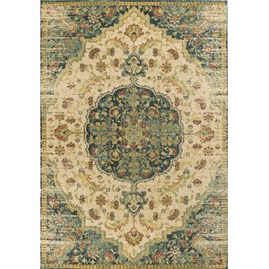 Holbrook Sand/Teal Area Rug